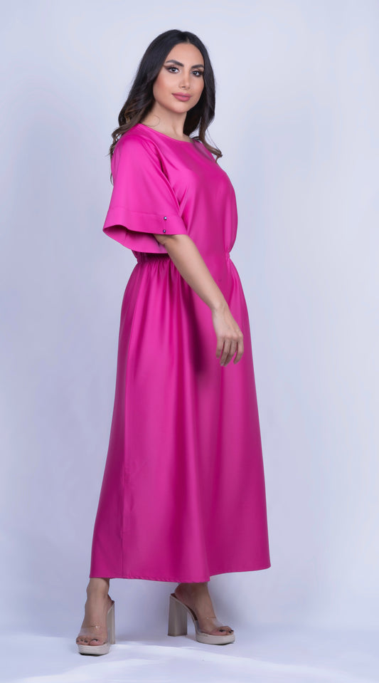 Tear Drop Satin Dress